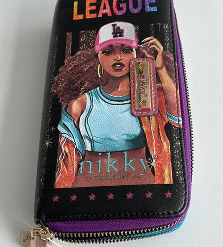 Nicole Lee New Nikki by Colorful Double Zip Wallet OUT OF YOUR LEAGUE