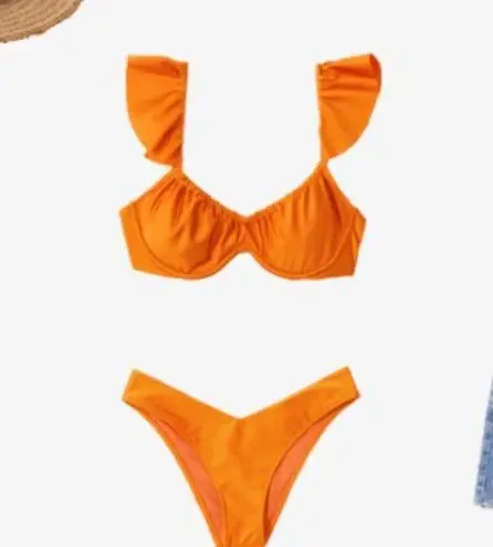 Abercrombie & Fitch Abercrombie Orange bikini Top & Bottom