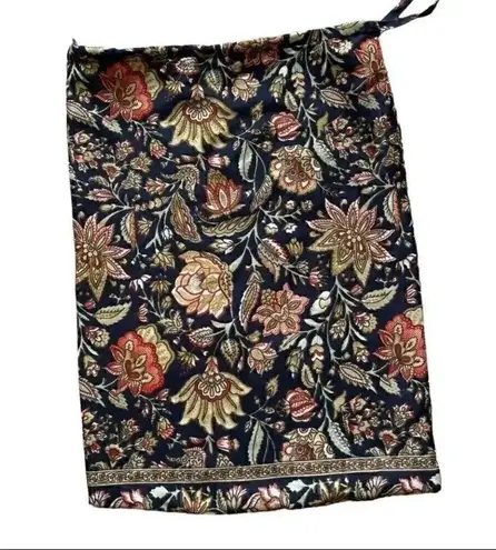 Floral Bohemian Rectangular Fall Lightweight Brown Black Handmade Bag, SZ S Brown