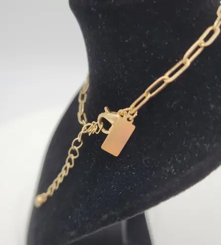 Mother of Pearl Women's Bracelet Gold Adjustable Paperclip Chain Fashion Jewelry