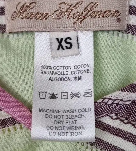 Mara Hoffman Gauze Rainbow Stripe Tank Top XS