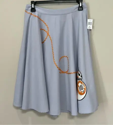 Her Universe Star Wars BB8 Grey Skirt Circle Swing BB-8 Sz M New Retro BB-8