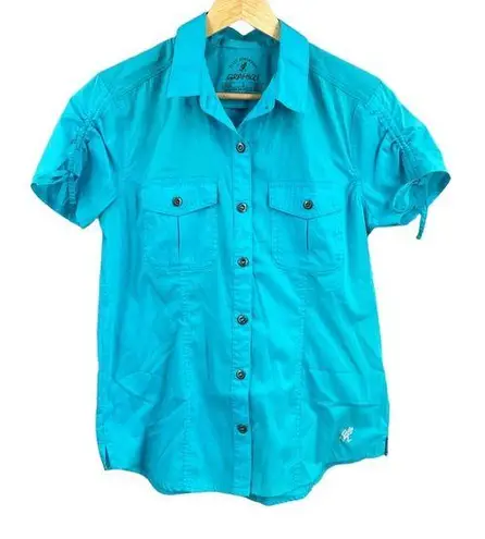 Gramicci Women's Small Turquoise Button