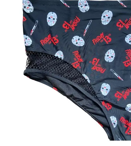 Warner Bros. Friday The 13th Women’s Mesh High Waisted Swim Bottoms Size 4XL NWT