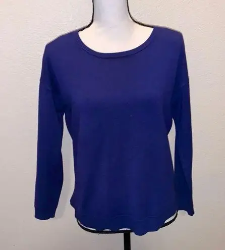 Cable & Gauge Royal Blue Long Sleeve Sweater Zip