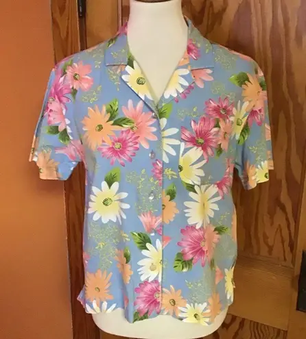 Vintage Y2K Bright Floral Top