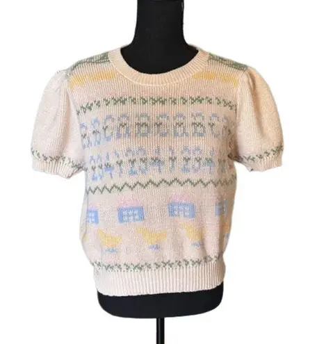 Loft ABC Duck Shortsleeve Vintage Sweater Sweater 