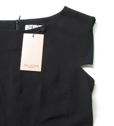 MM.LaFleur NWT Sarah 7.0 in Black Lightweight Crepe Cap Sleeve Dress 4
