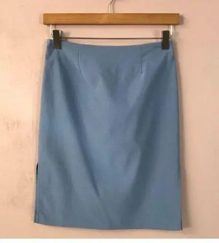 Vintage Blue  Side Slit Skirt