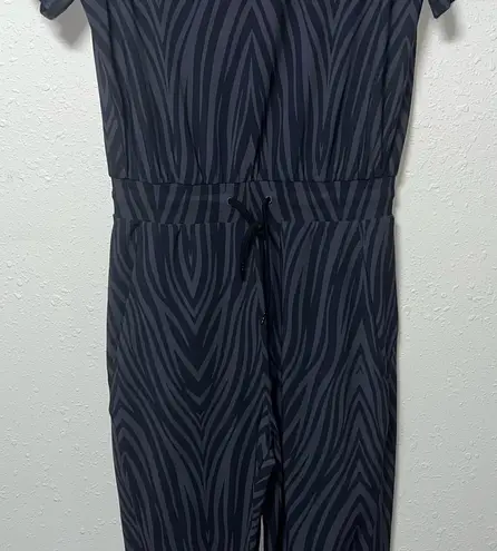 Sweaty Betty Black and Gray Slim-Fit Jumpsuit