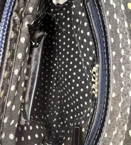 Lulu Guinness Union Jack Print Shoulder Bag Blue