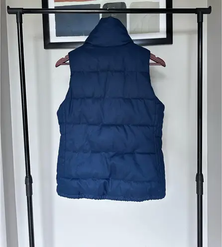 Old Navy Active Old Navy Puffer Vest Women’s S Navy Blue Quilted Fleece Lined Full Zip Y2K 90s