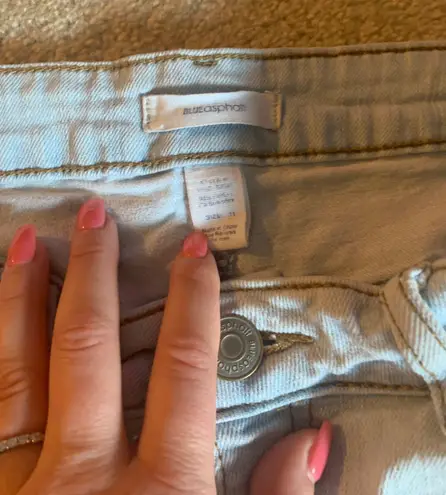 Blue Asphalt Light Wash Jean Shorts