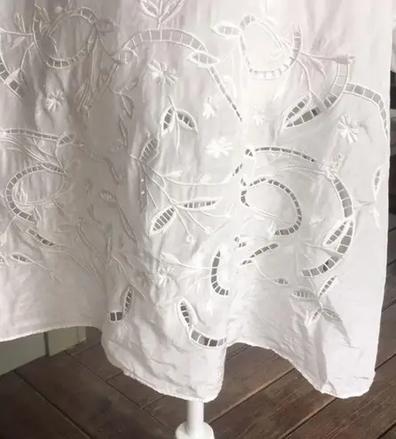 Tibi Cold Shoulder Embroidered Dress