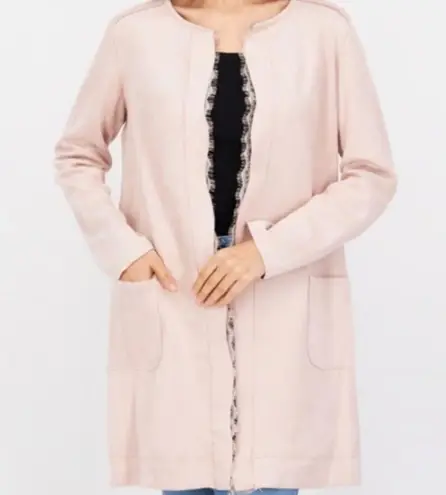 Carmen Marc Valvo Dusty Rose Women's Lightweight Duster Jacket