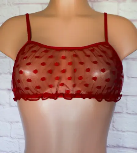 Boutique Red, Polka Dot, Lingerie Bralette