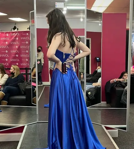 Faviana Royal Blue Prom Dress