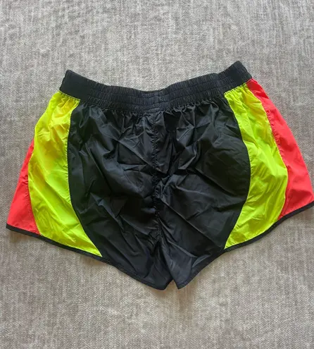 Aviator Nation women's ultra light jogger shorts neon size Large