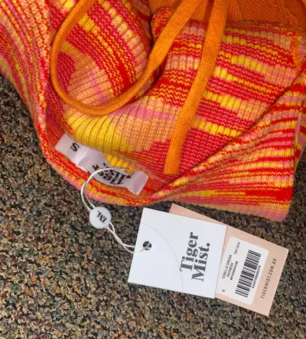 Tiger Mist Orange Mini Dress