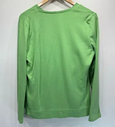 Mountain Lake 2 Piece Green 100% Cotton Knit Cardigan And Tank Set Size Large