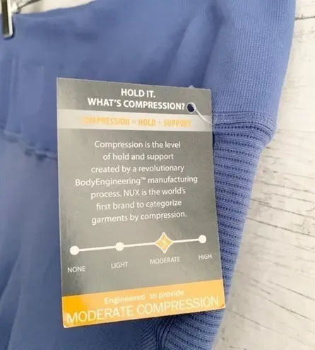 NUX Blue Compression Leggings Size L