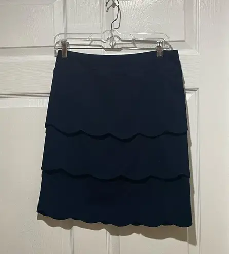 J. McLaughlin  Providence Tiered Scalloped Mini Skirt