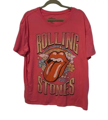 The Rolling Stones Pink Short Sleeve Tee Shirt size XL