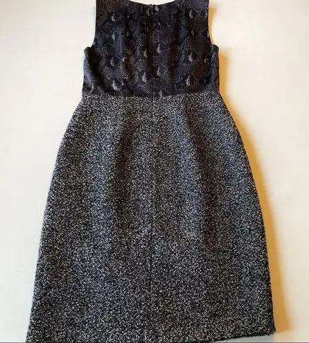 Elie Tahari Virgin Wool Tweed Sheath Dress