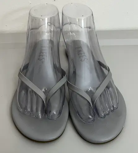 Tkees Tkee’s Women’s Liners Gray Slip On Strappy Flip Flop Sz 6.5, EU 37