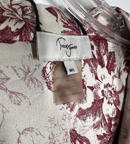 Tracy James Collection Sz M/L Stella Reversible Belted Midi Dress Long Sleeve Size L