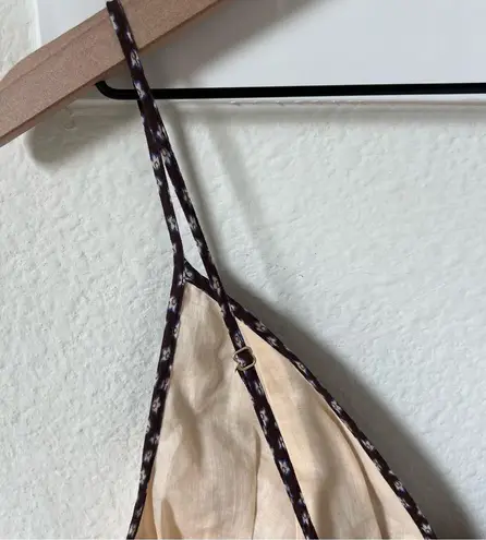 Zimmermann Maxine Plunge Blouse Tank Top In Purple Multicolor