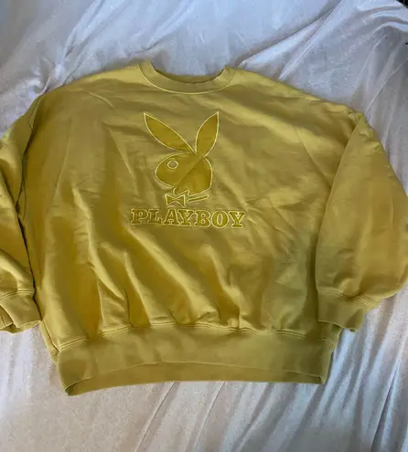 PacSun  X playboy yellow crewneck  - Image 3