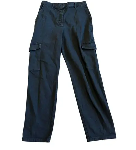 Wilfred Free Black Cargo Pants Wide Leg Adjustable With Utility Thick Size 10