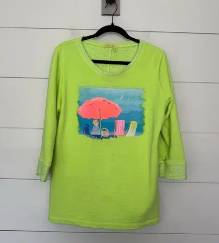 Fresh Produce Women’s Medium Green Pullover Sweater