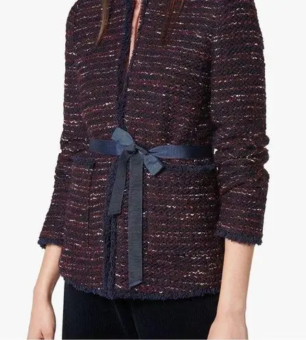 LK Bennett LK Bennet London Women's Navy & Red Tweed Elaine Blazer Size 8