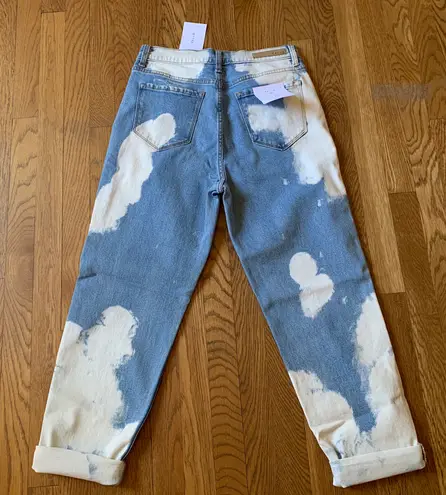 Cello High Rise Bleach dye Mom Jeans size 11