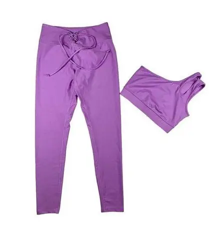 Year Of Ours - Robin Bra and Year Leggings in Tulip Purple