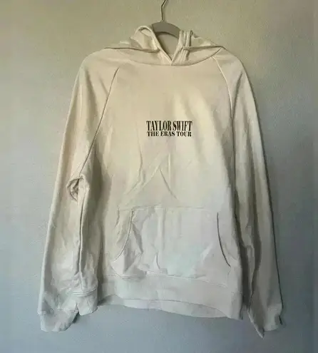 Taylor Swift The Eras Tour White Sweatshirt With Hood Women’s Size M