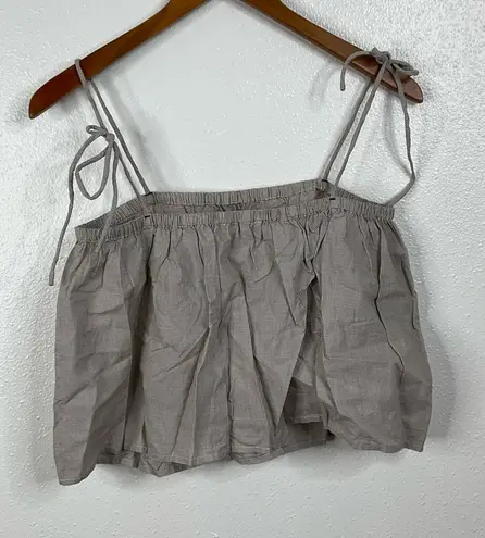 Everlane  Flowy Mini Brown Check Cami Tank Top Size Small - Image 1