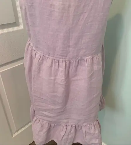 Cynthia Rowley NWT  Lilac Lavender Linen Ruffle Dress Medium M NEW