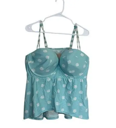 Cacique Swim By | Lane Bryant Women’s Tankini Swimsuit Top Bathing Suit 44DD