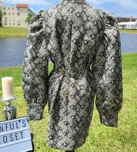 Andamane "BAYLEE" SNAKESKIN JACQUARD MINI Sz L NWT