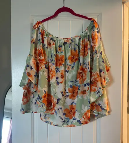 White Birch Floral Blouse