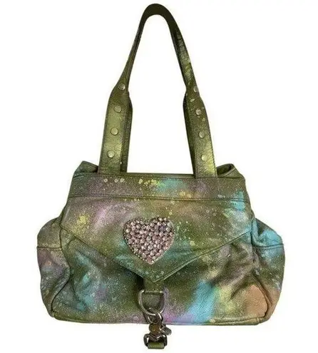 Botkier graffiti customized with and applique mult