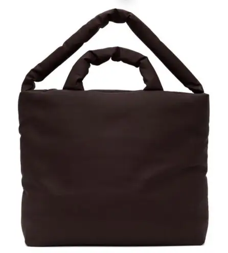 Kassl Editions Dark Chocolate Rubber Large pillow Tote Brown