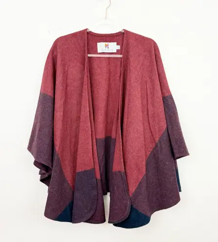 John Hanly Irish Lambswool Cape Purple