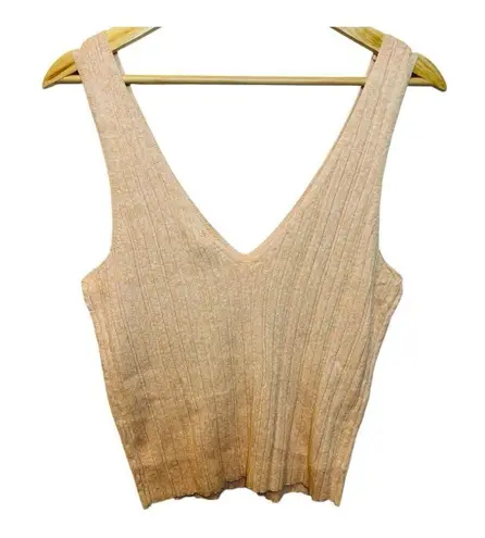 Eberjay Eberjey Infinite V-Neck Ribbed Sweater Tank Peach Parfait X-Large Loungewear