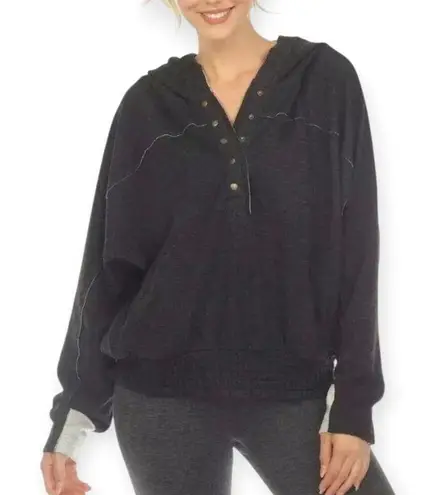 Johnny Was Calme | M | Cozy Smocked Hoodie Pullover Pockets Sweatshirt Sweater