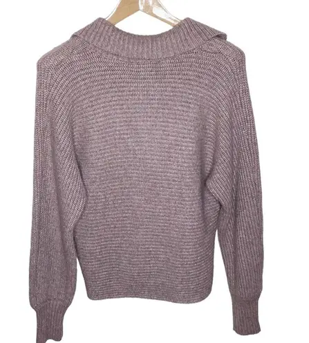 Cupcakes and Cashmere dusty lilac polo sweater size XS