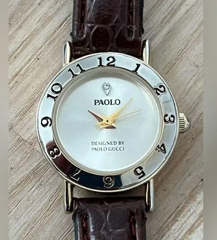 Paolo Gucci Rare Diamond Ladies Watch Gold